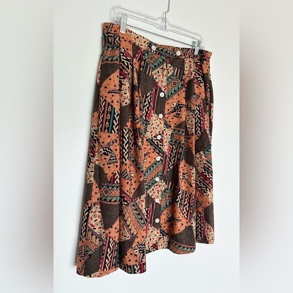 Vintage Southwestern Style Skirt‎ Binder Sportswear Size 14 RUNS SMALL - Picture 5 of 10